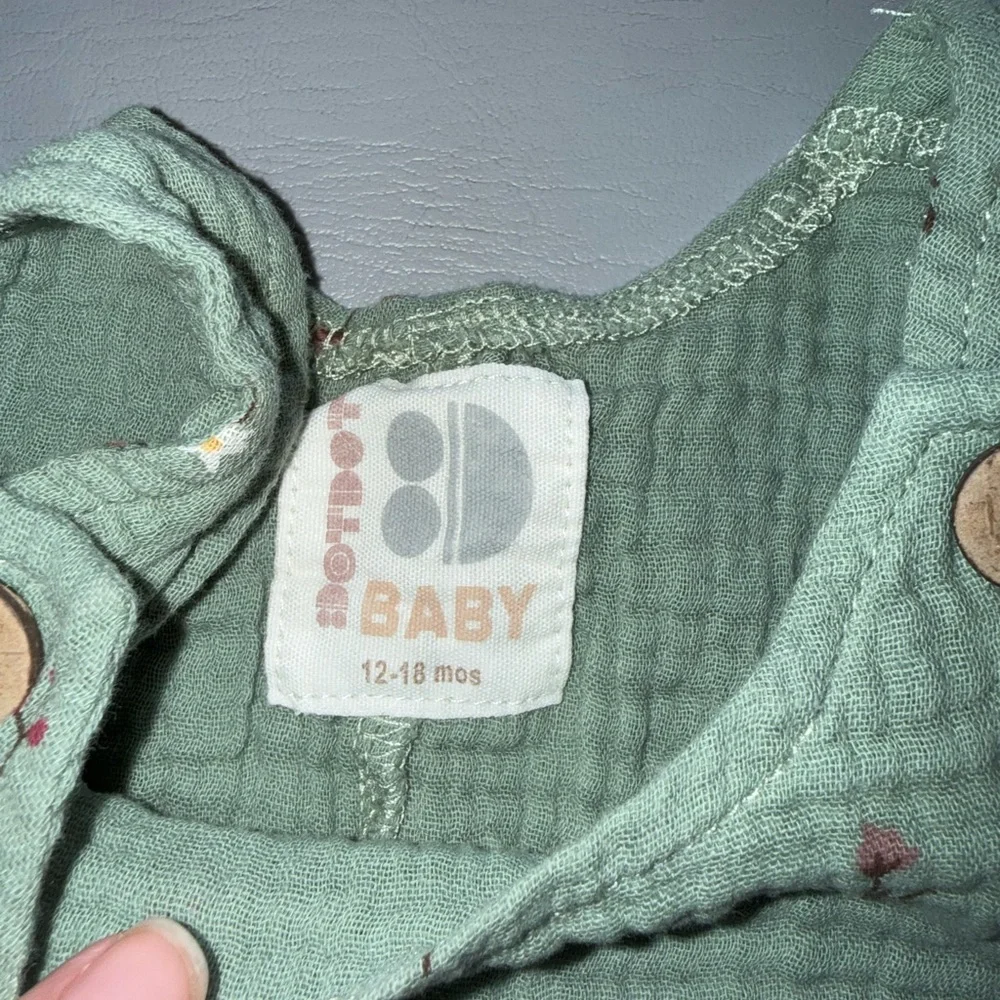 Dot Dot‎ Smile Green Floral Kids Overalls